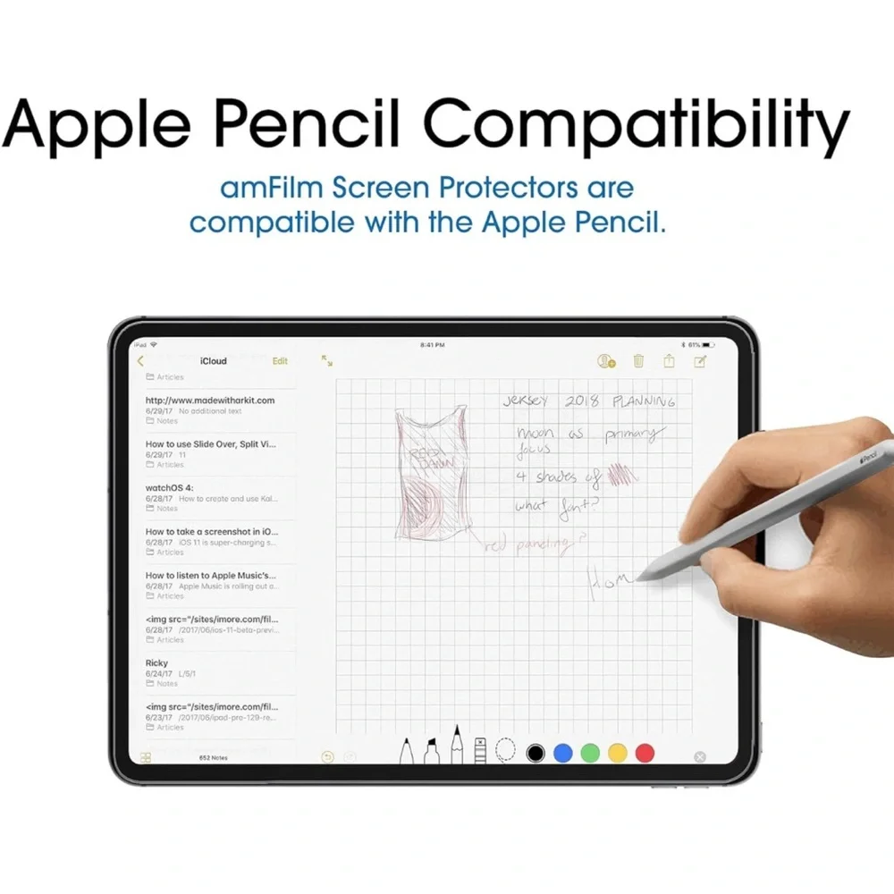 Screen Protector for iPad Pro 12.9 (2022, 2021, 2020, 2018) one-sheet